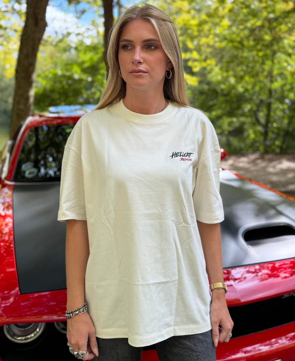 T-SHIRT OVERSIZE HELLCAT BLANC