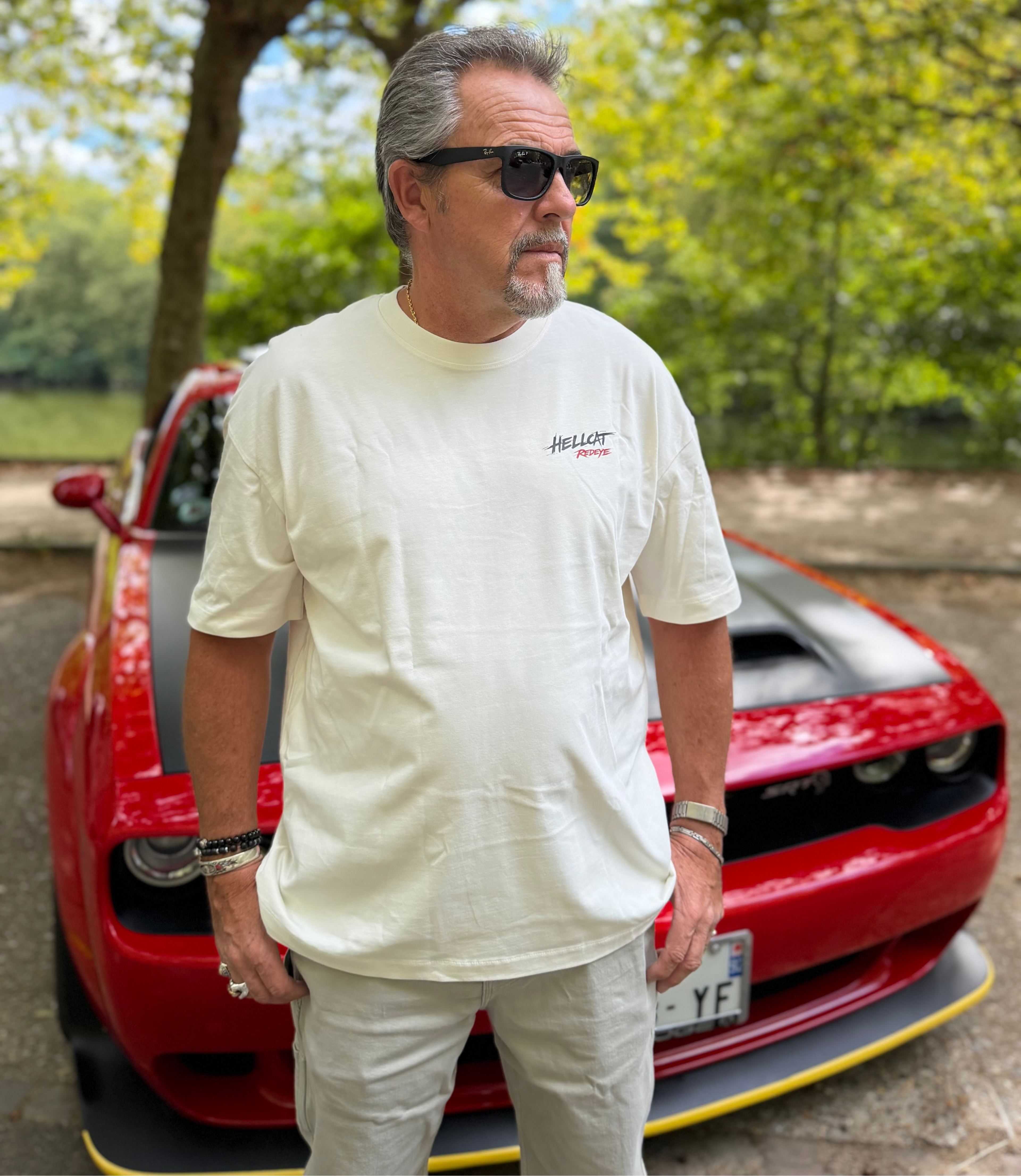 T-SHIRT OVERSIZE HELLCAT BLANC