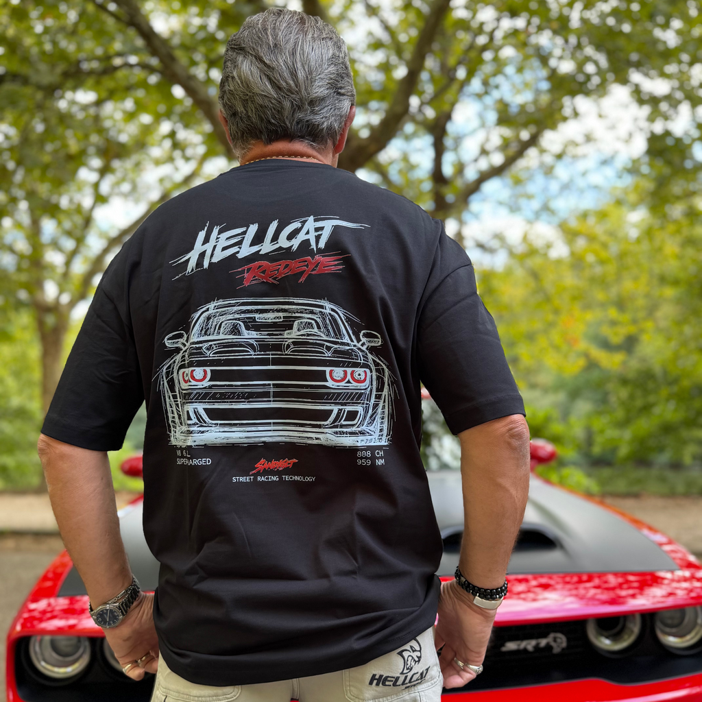 T-SHIRT OVERSIZE HELLCAT NOIR